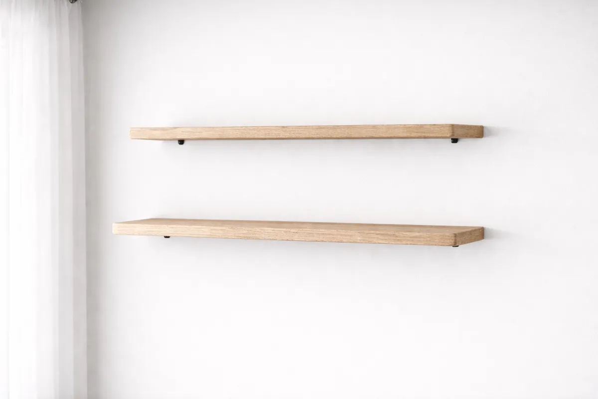 Shelves and wall decor installation