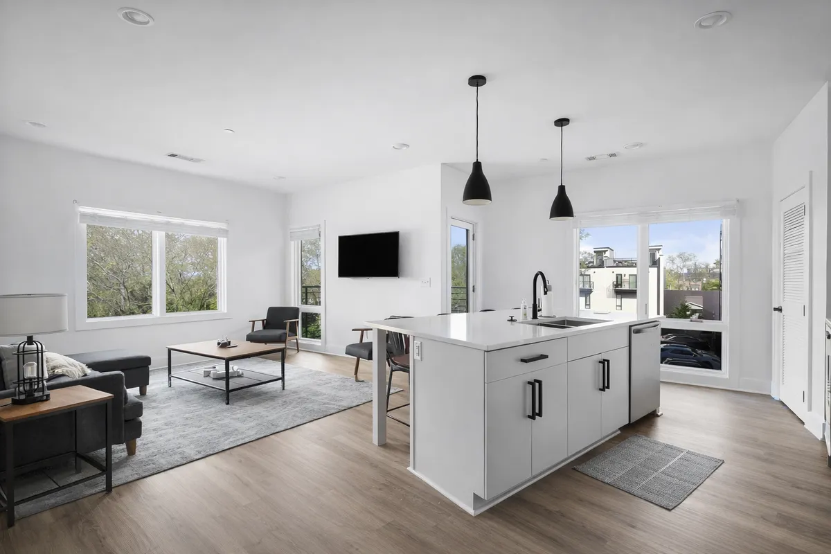 Modern rental property interior