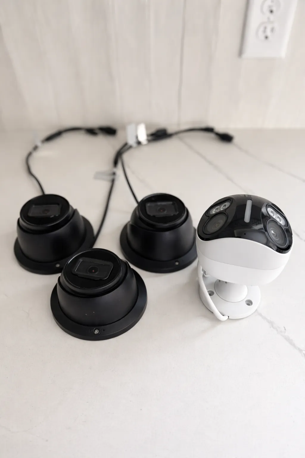 Electrician working on panel